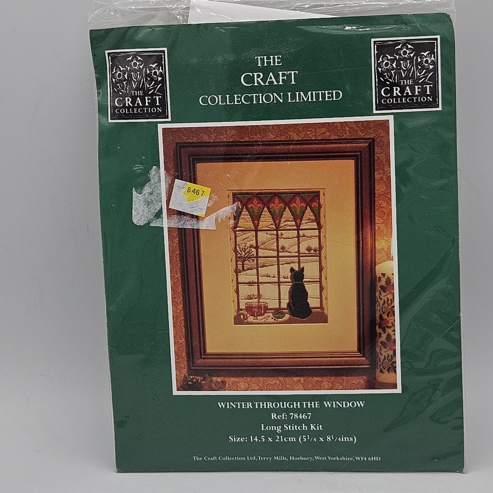 Vintage winter through the window long Stitch kit new sealed 5.75 by 8.25 in